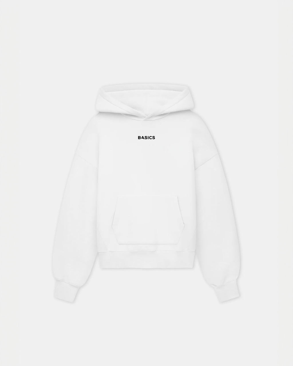BIG LOGO PRISTINE WHITE HOODIE Basics
